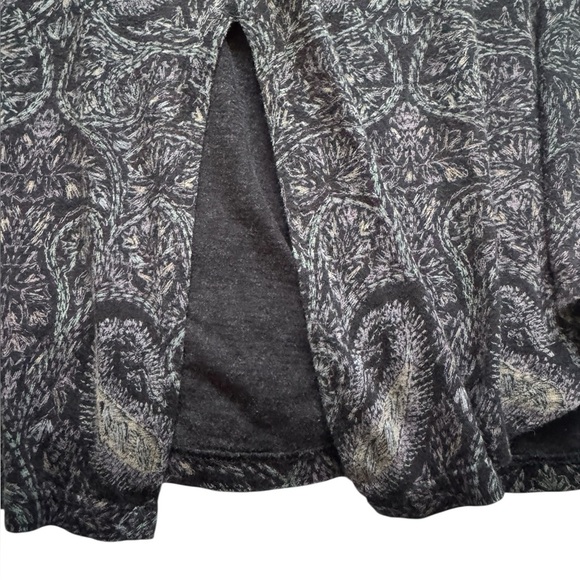 Lucky Brand Multicolor Split Back Elegant Paisley Print Women's Top Size 1X - Picture 10 of 12